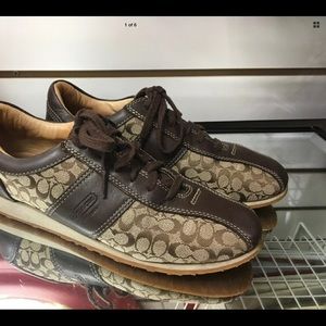 COACH NOELLA BROWN SIGNATURE SNEAKER SIZE 7.5